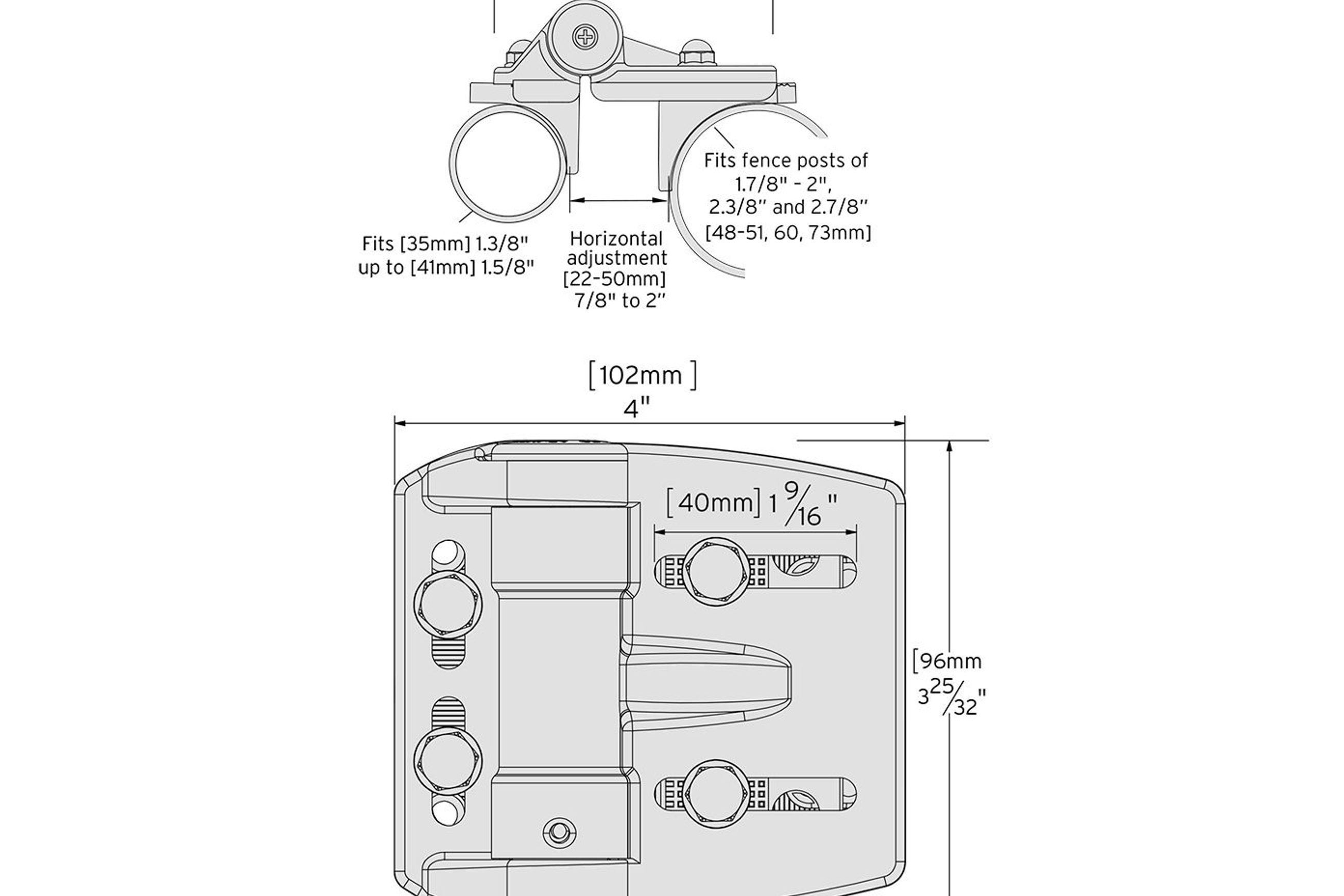 Truclose® Mini Multi-Adjust™ Round Hinge