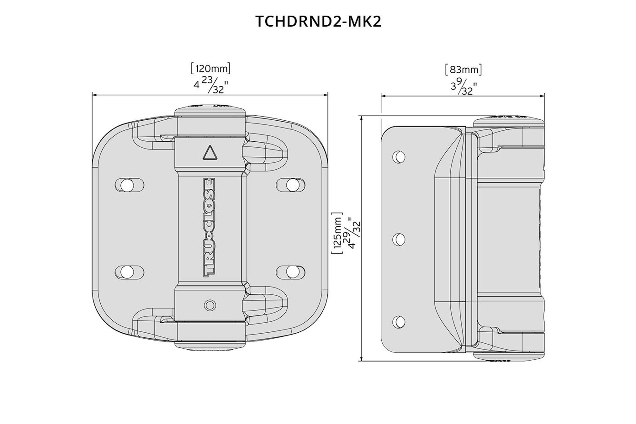Truclose® Round Heavy Duty Hinges