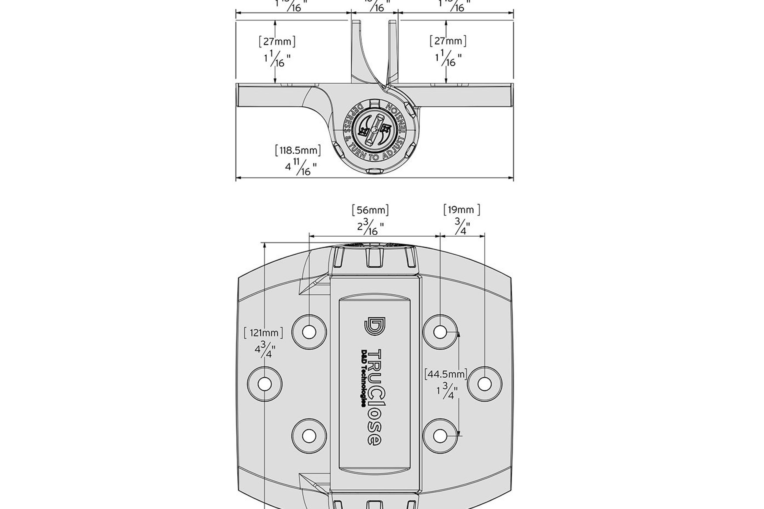 Truclose® Heavy Duty Hinge For Metal/Wood/Vinyl Gates
