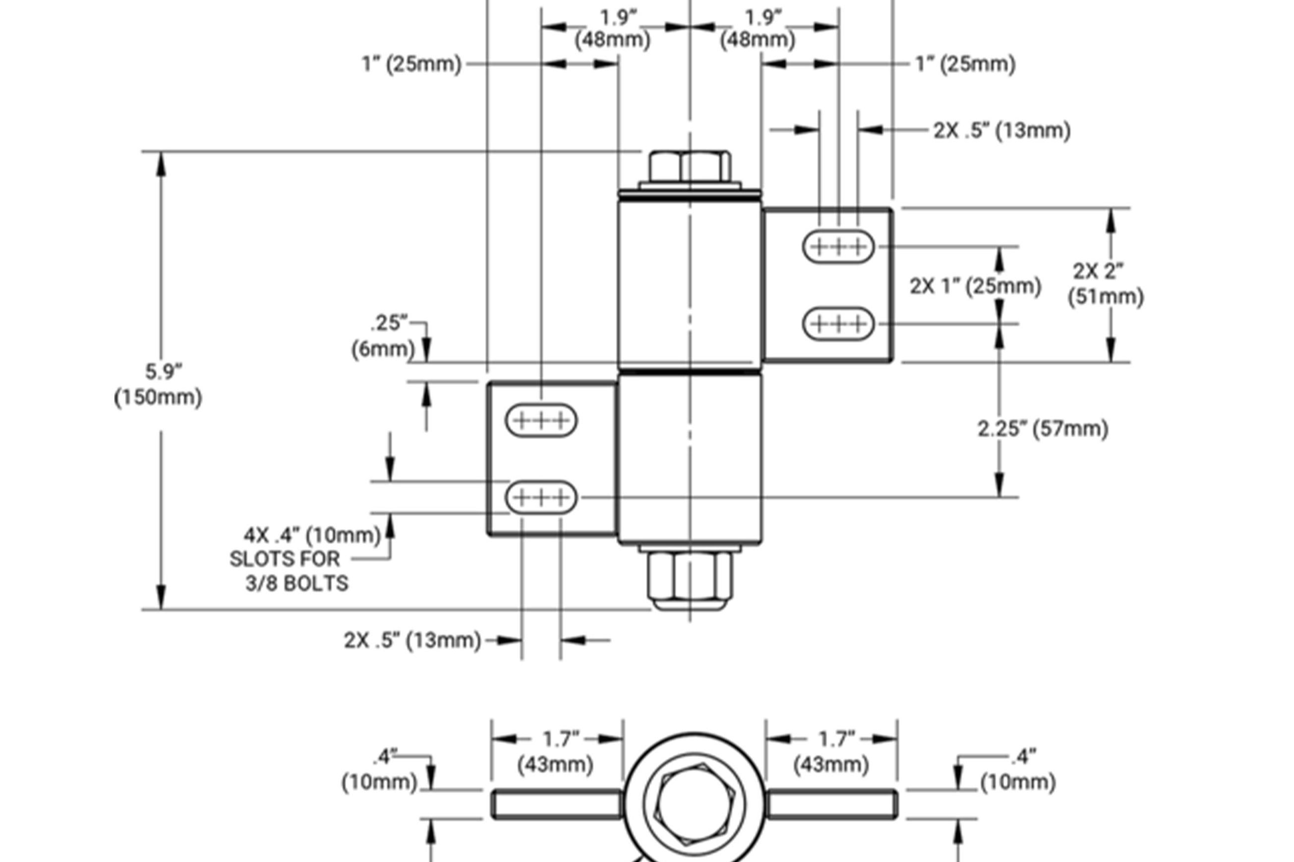 Shut it® Badass Barrel Gate Hinge