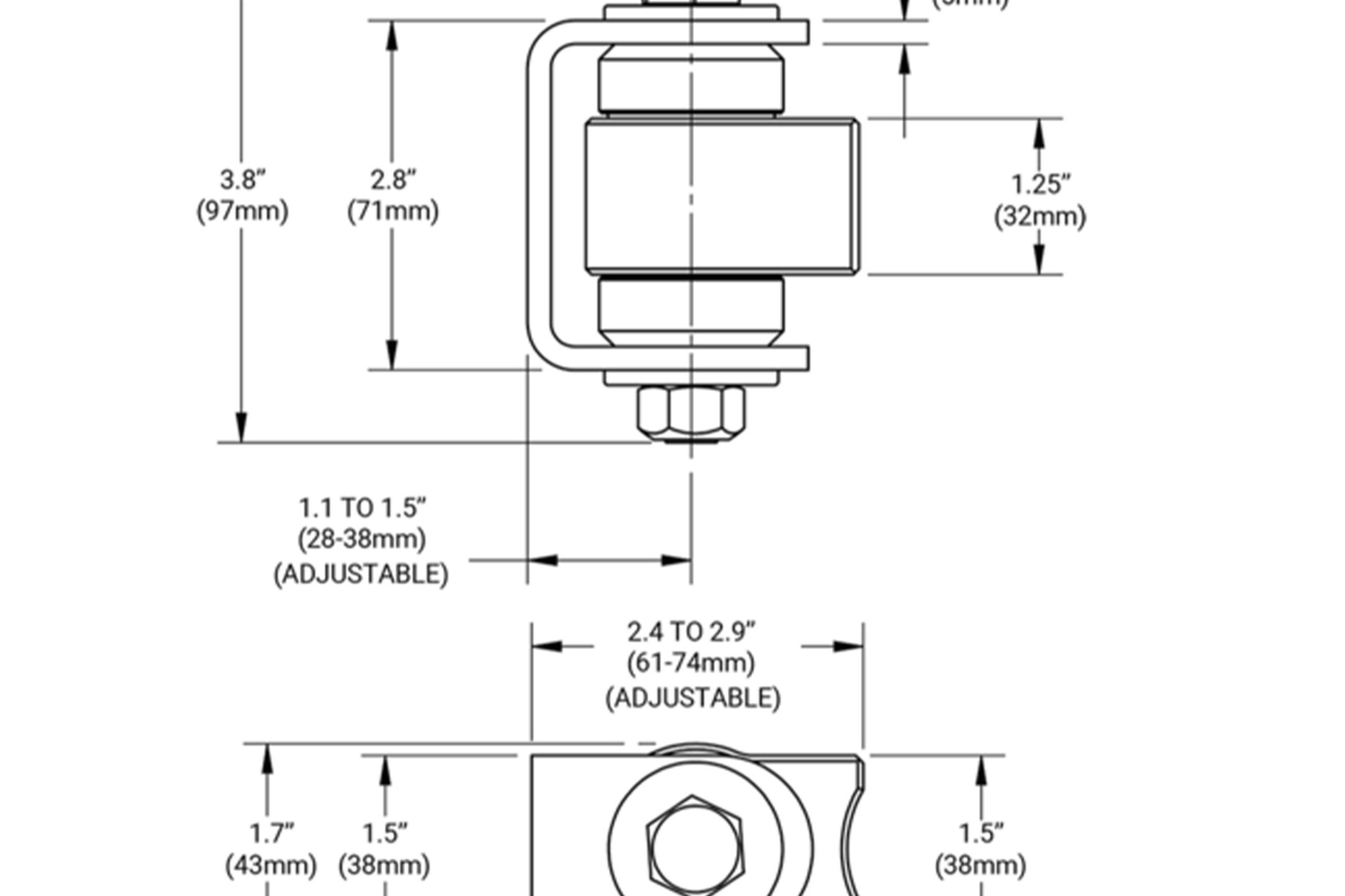 Shut it® Combo Badass Gate Hinge