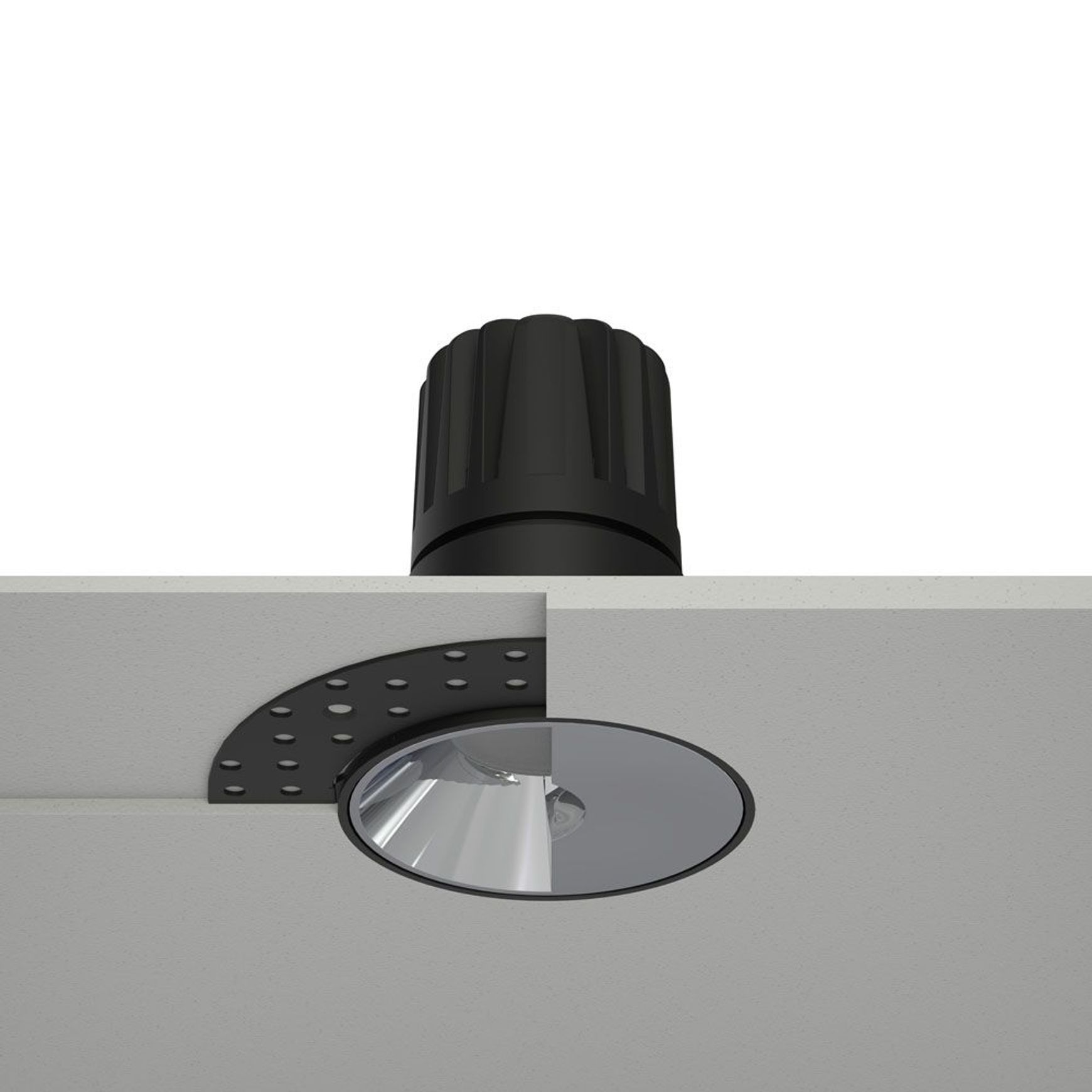 Dark Round Recessed Downlight
