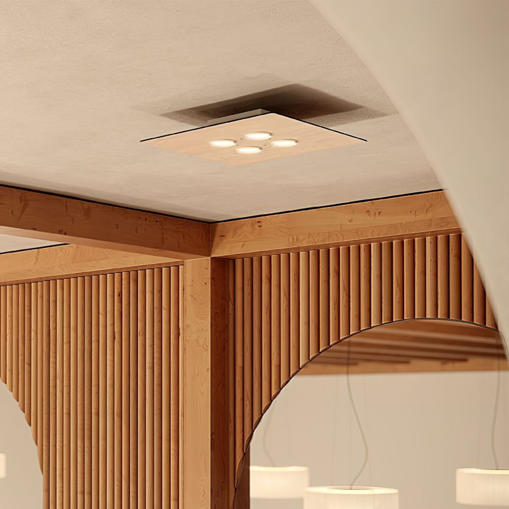 Equal 4-Square Ceiling Light