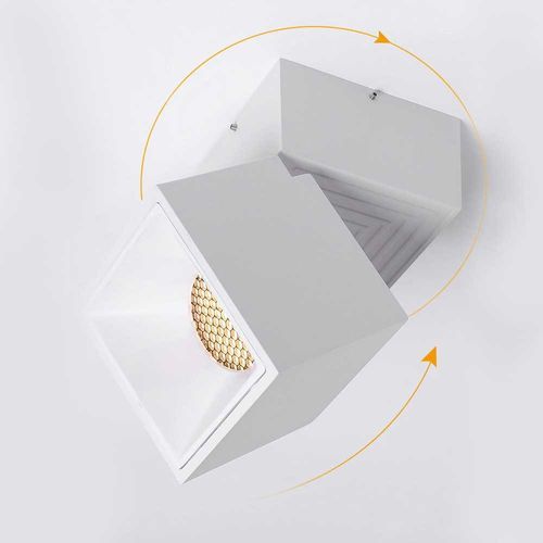 12W LUKA Square Adjustable Surface Downlight