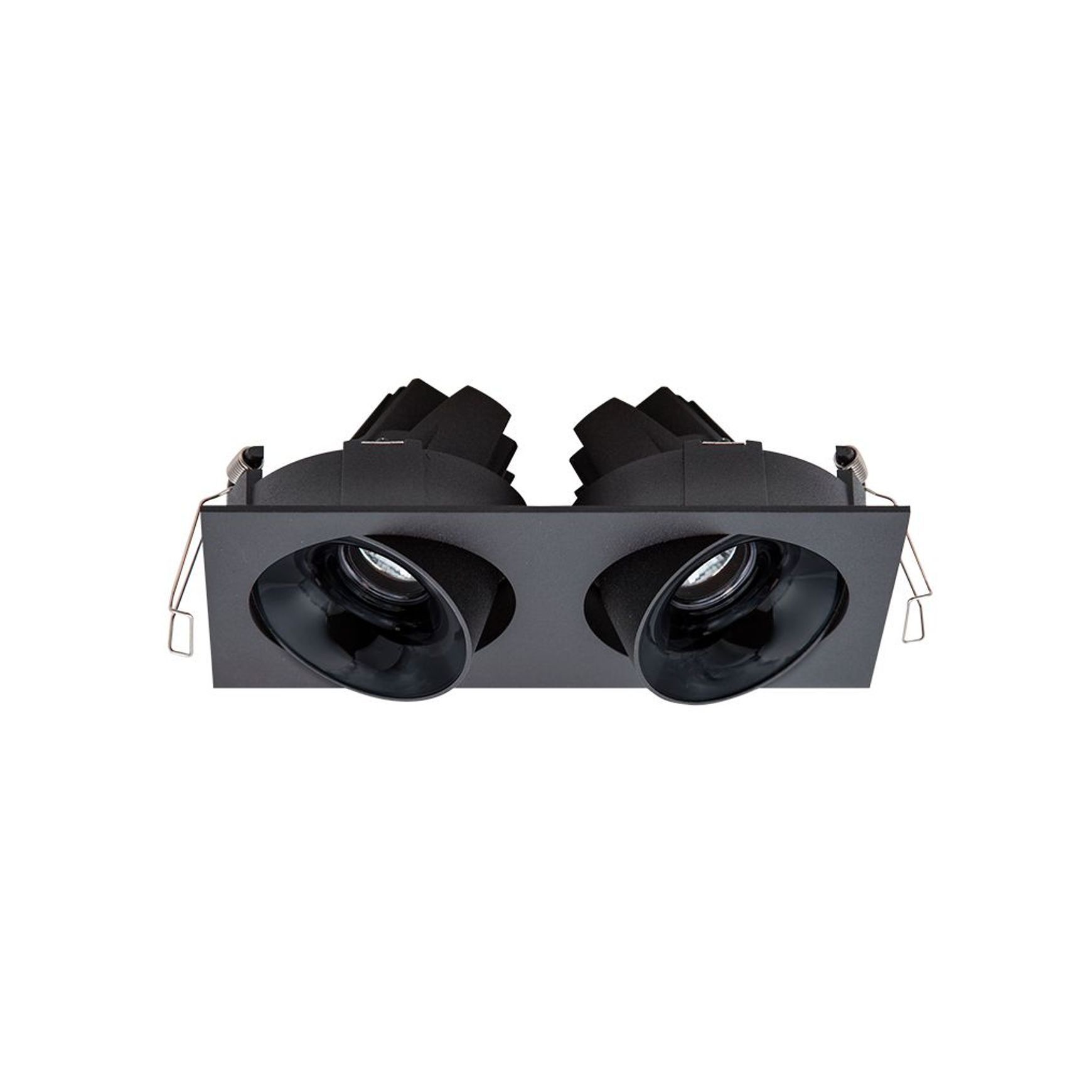 Cevon Dark Art Tilt/Rotate - 2x 11W Double Downlight