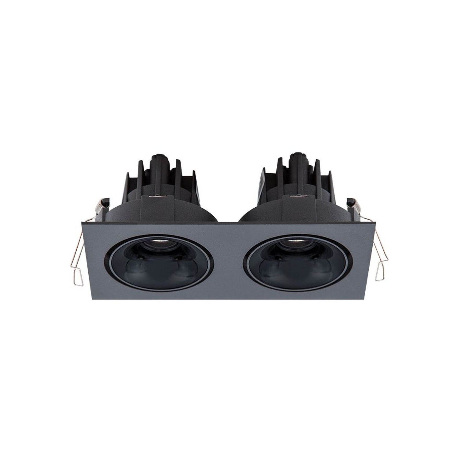 Cevon Dark Art Tilt/Rotate - 2x 11W Double Downlight