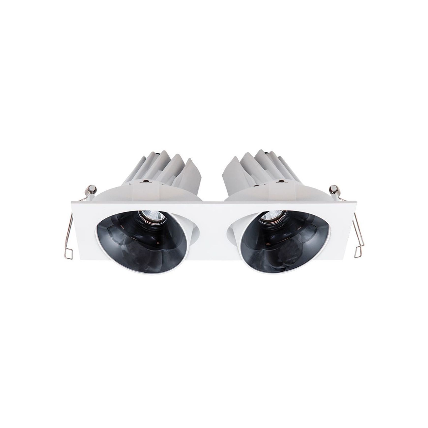 Cevon Dark Art Tilt/Rotate - 2x 14W Double Downlight