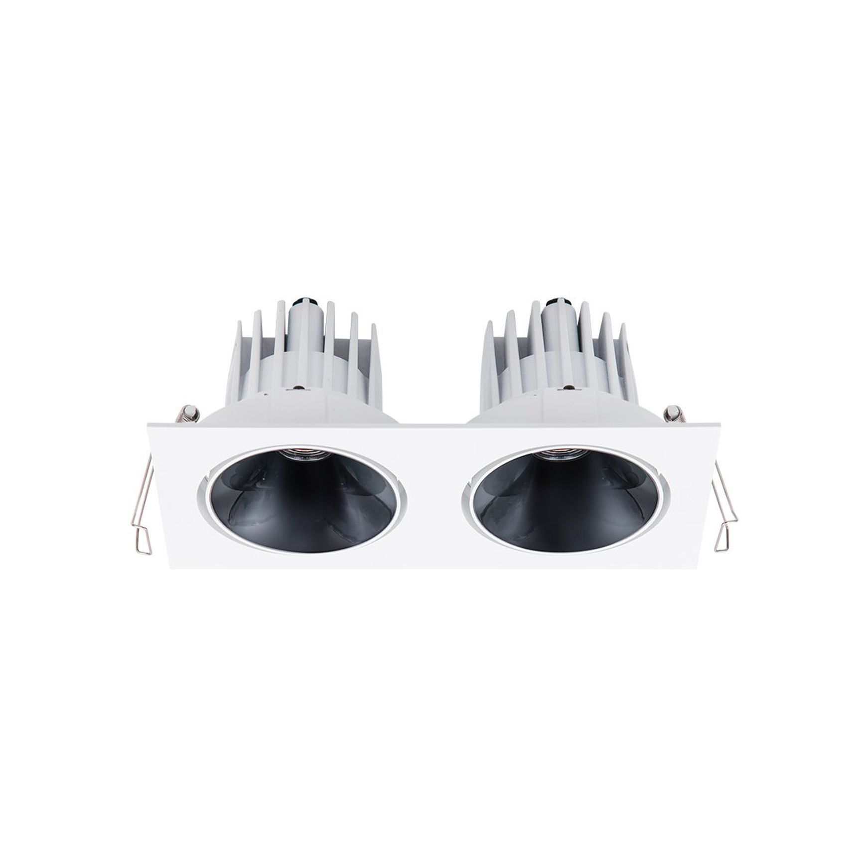 Cevon Dark Art Tilt/Rotate - 2x 14W Double Downlight