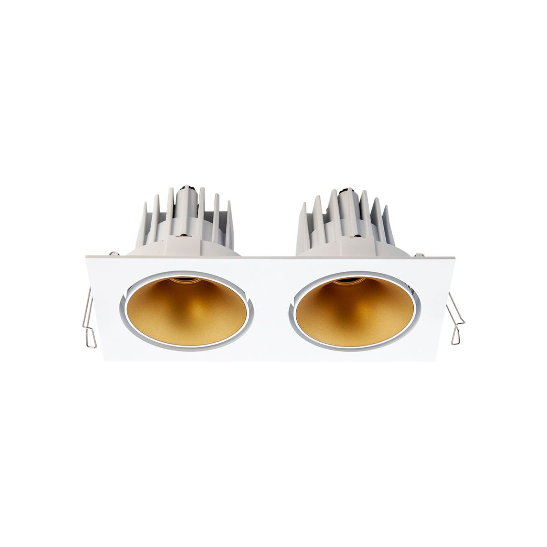 Cevon Dark Art Tilt/Rotate - 2x 14W Double Downlight