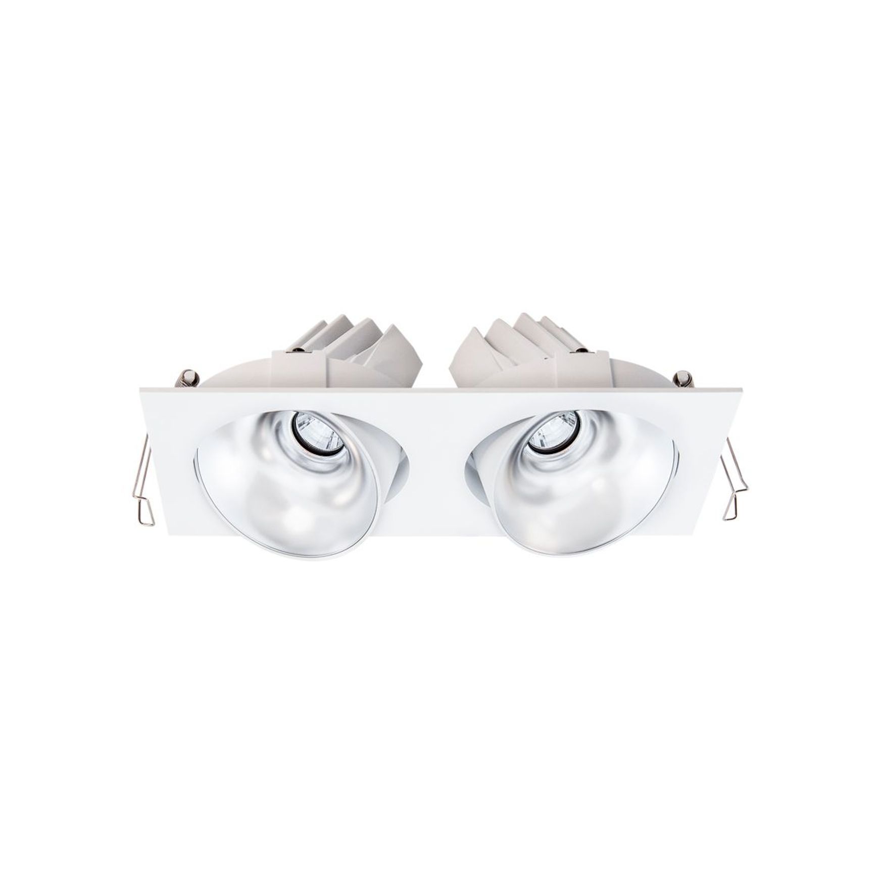 Cevon Dark Art Tilt/Rotate - 2x 14W Double Downlight