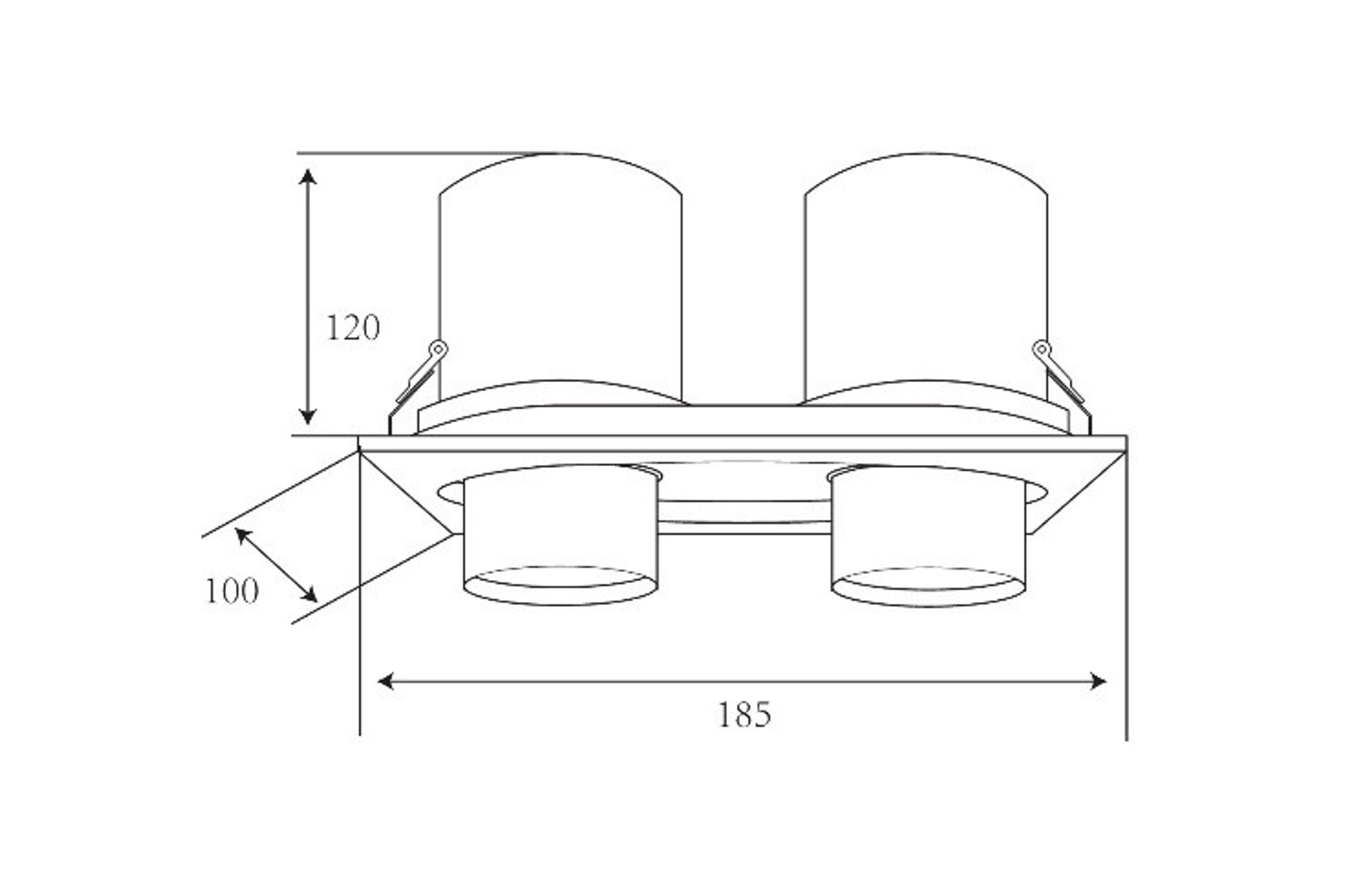 Twin Round Snoot Downlight 12W