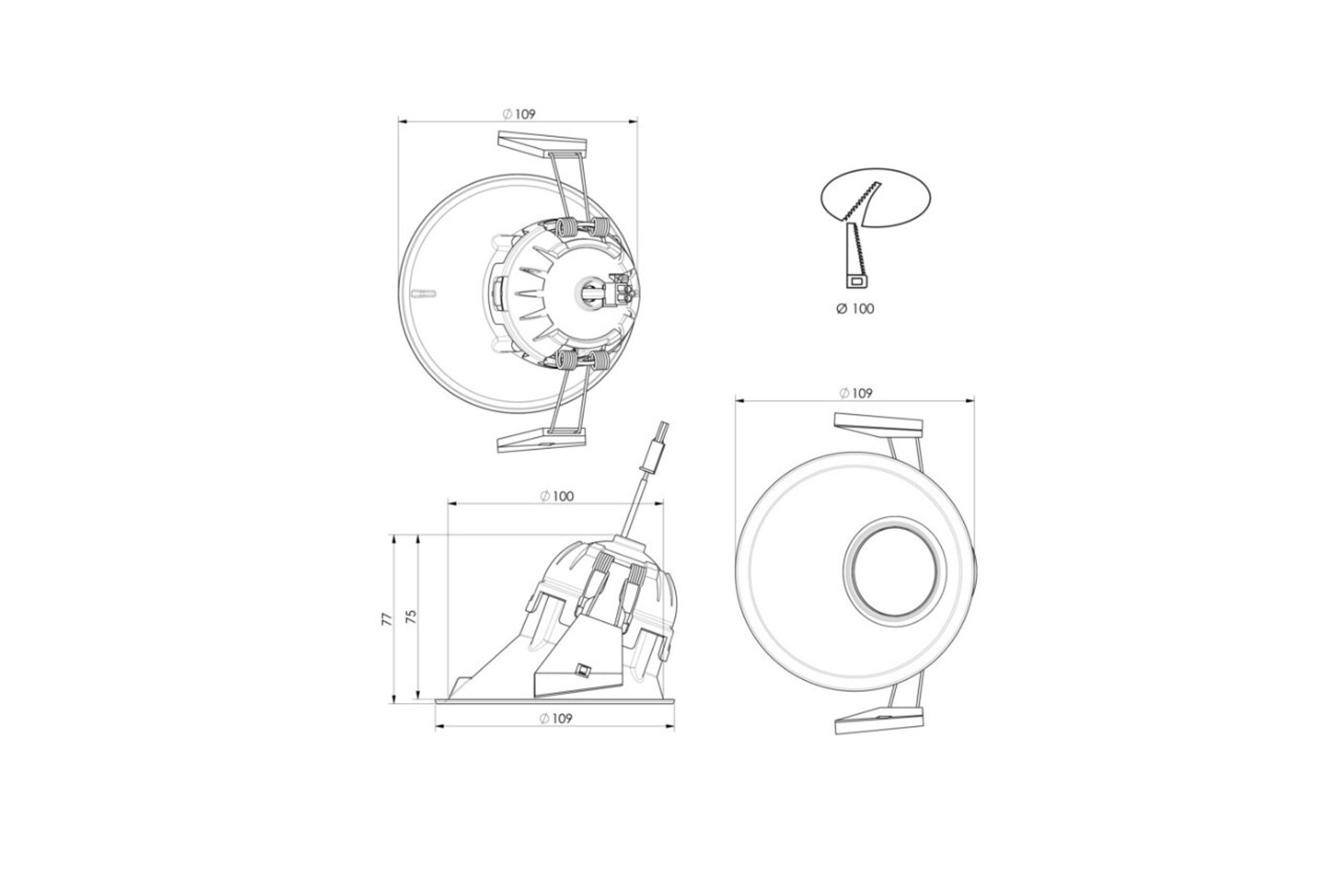 ZELA Offset Deep Tiltz Downlight