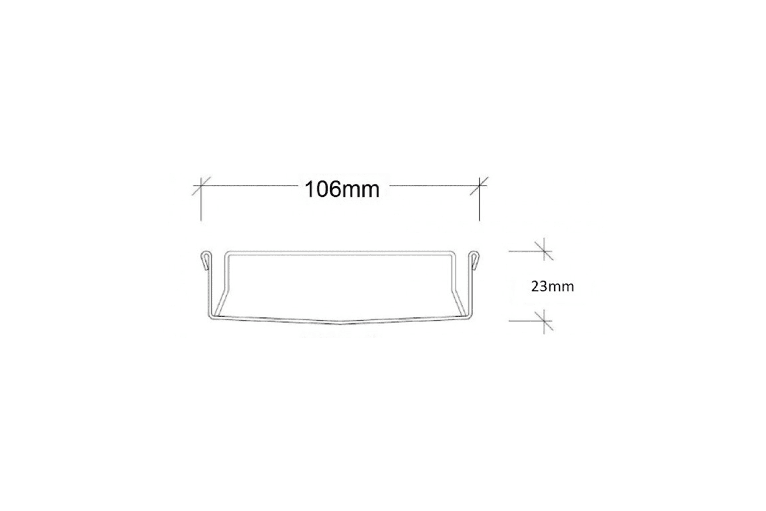 100FTi20MTL Linear Drainage System dimensions