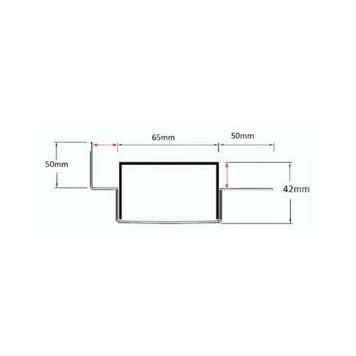 65PPSiMTLF Tile Flange