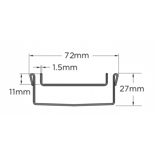 65Tii25MTL Tile Insert Drain