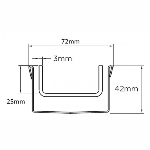 65Tii40MTL Tile Insert Drain