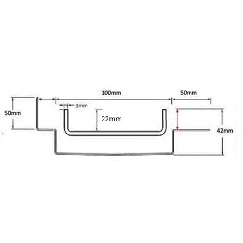 100TiiMTLF Tile Flange