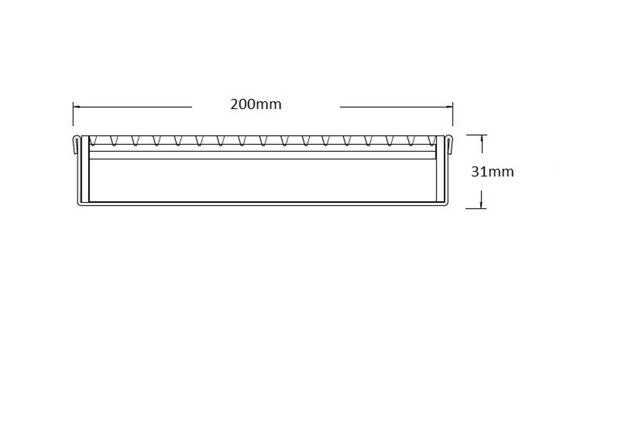 SQ200CR Floor Waste dimensions
