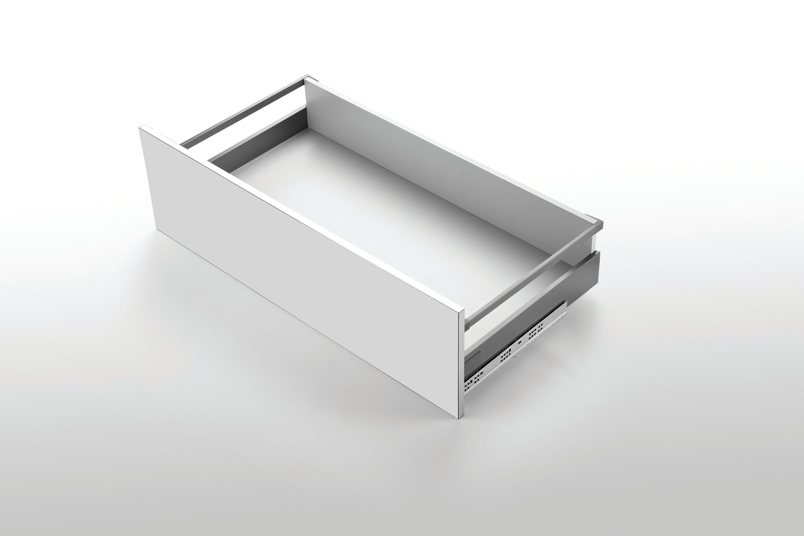 Enko SLIMBOX - Soft Close Drawer System White Screw On