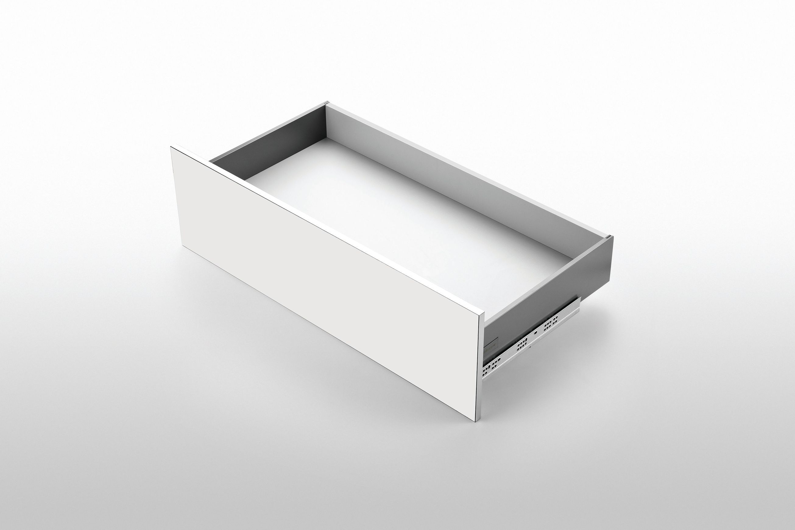 Enko SLIMBOX - Soft Close Drawer System White Screw On