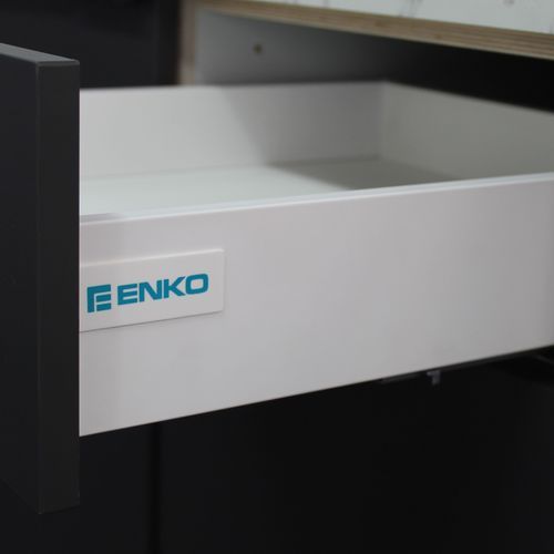 Enko SLIMBOX - Soft Close Drawer System White Knock In