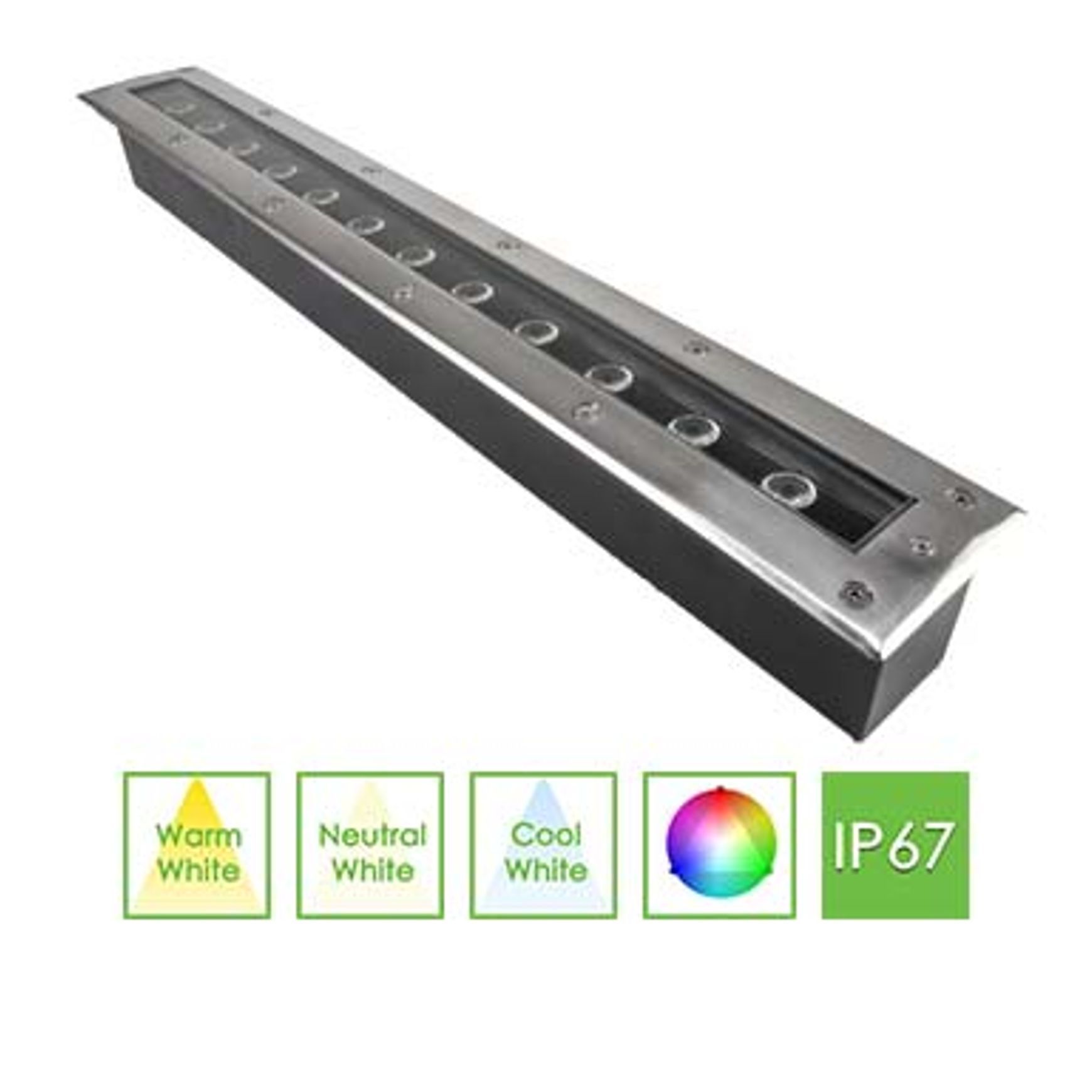 IGL1 Linear Inground Light Rectangle 12W IP67