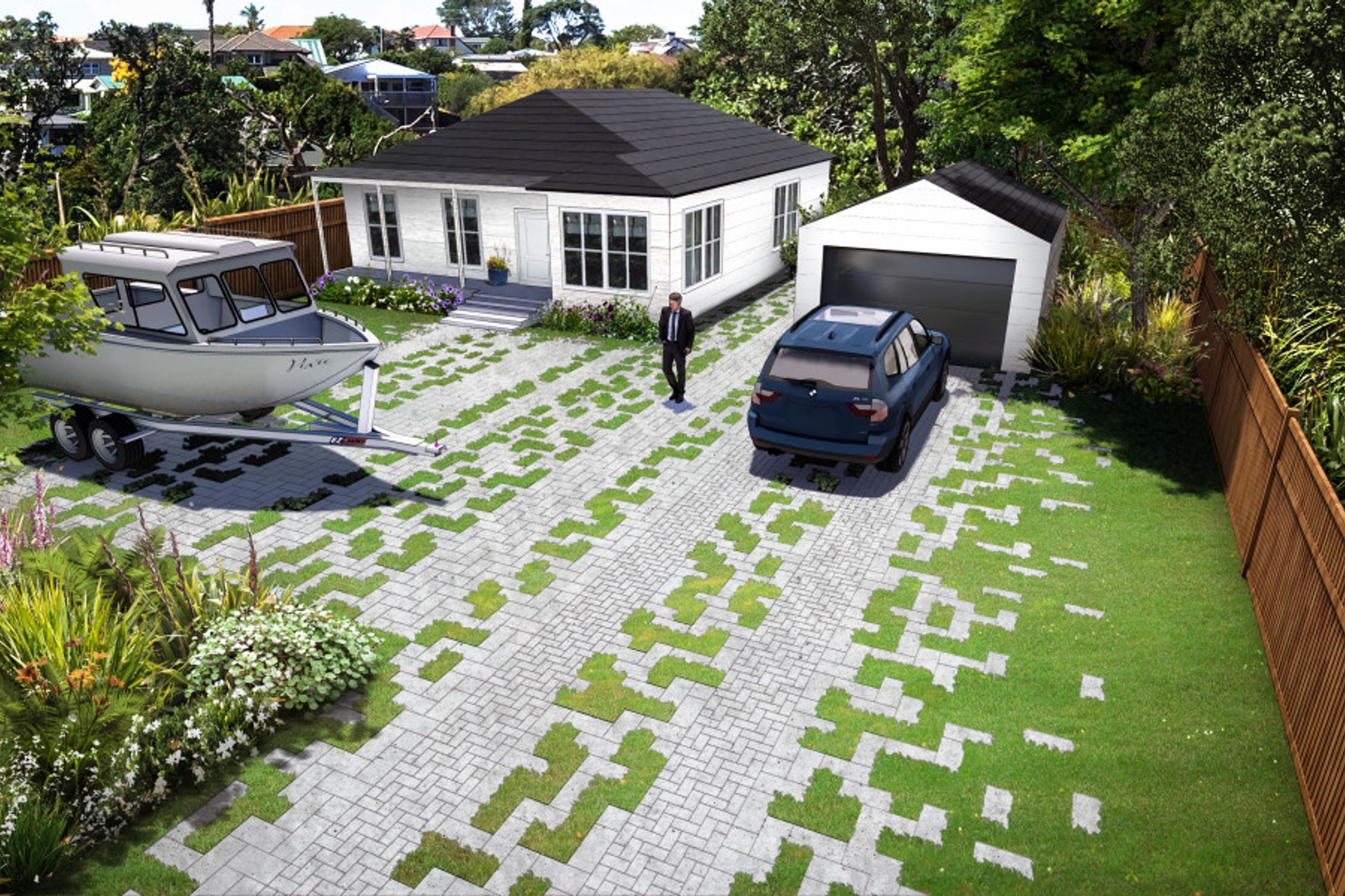 Pixel Paver Permeable System