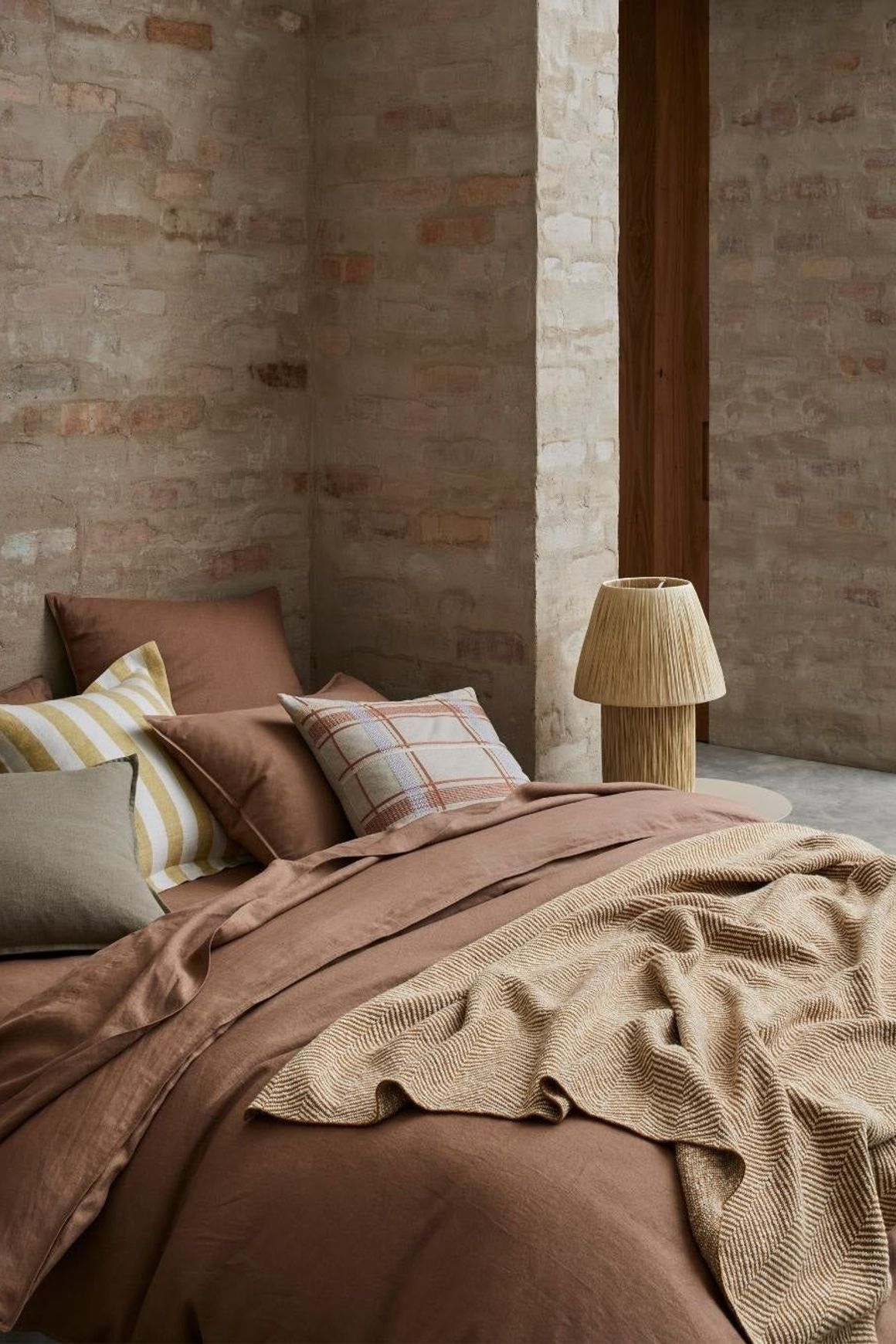 Ravello Linen Quilt Cover - Biscuit | Weave Home Bed Linen