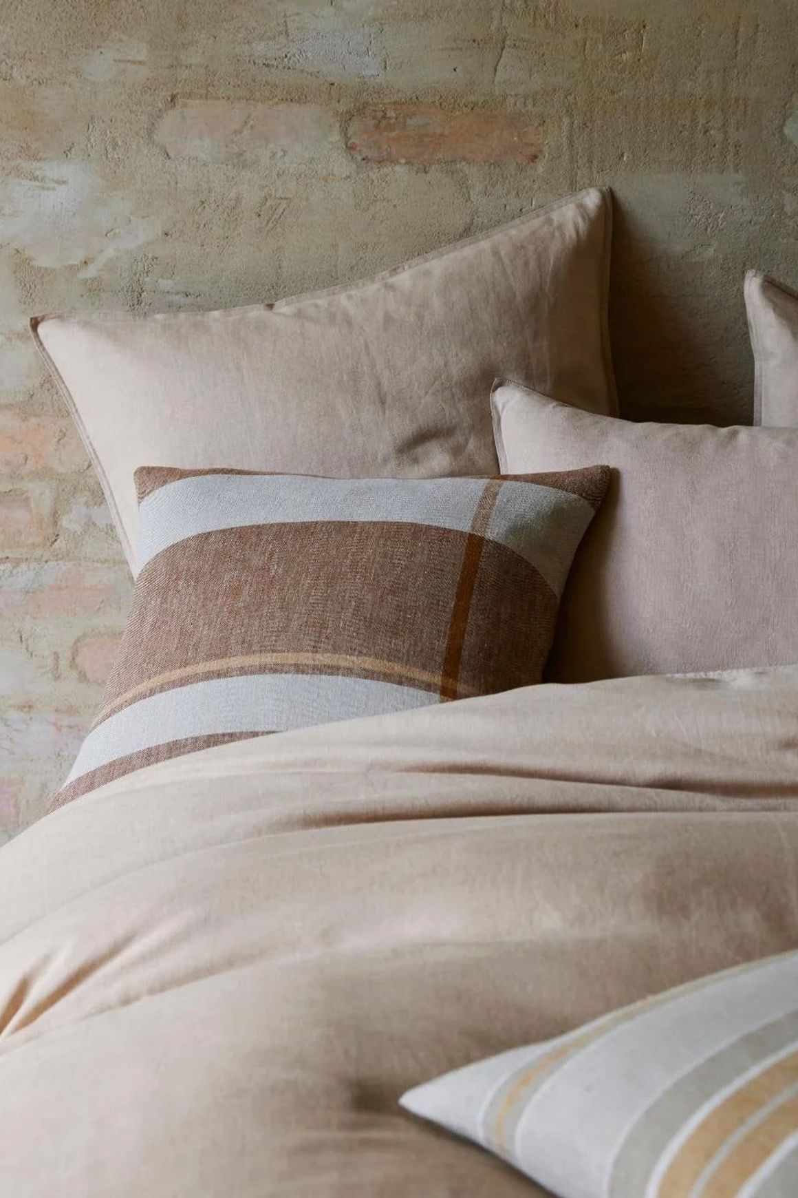 Ravello Linen Quilt Cover - Shell | Weave Home Bed Linen