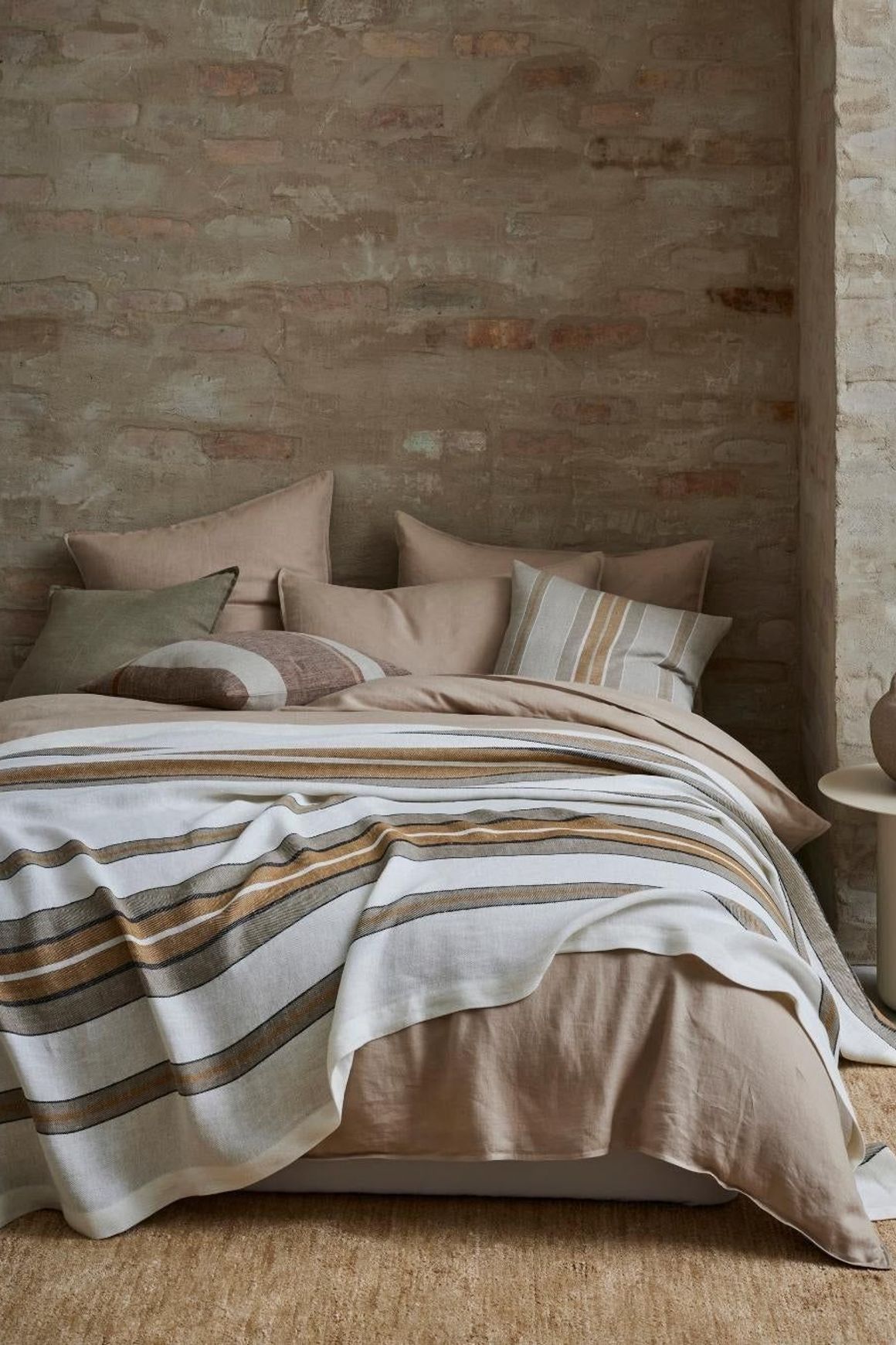 Ravello Linen Quilt Cover - Shell | Weave Home Bed Linen