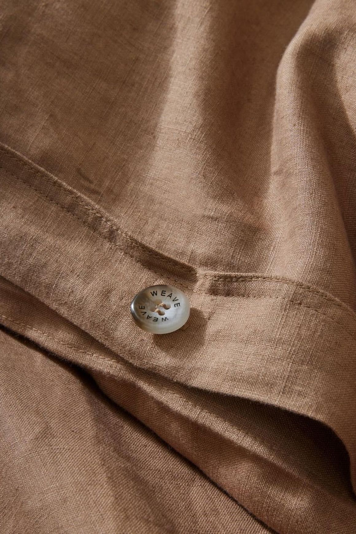 Ravello Linen Quilt Cover - Biscuit | Weave Home Bed Linen