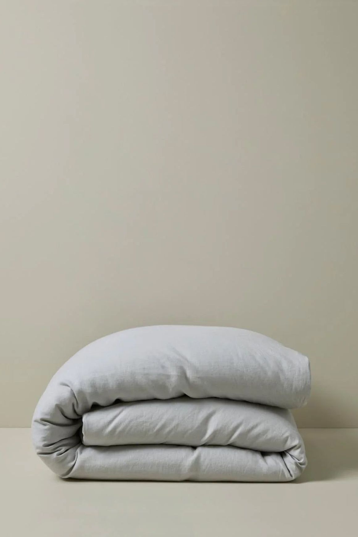 Ravello Linen Quilt Cover - Silver | Weave Home Bed Linen