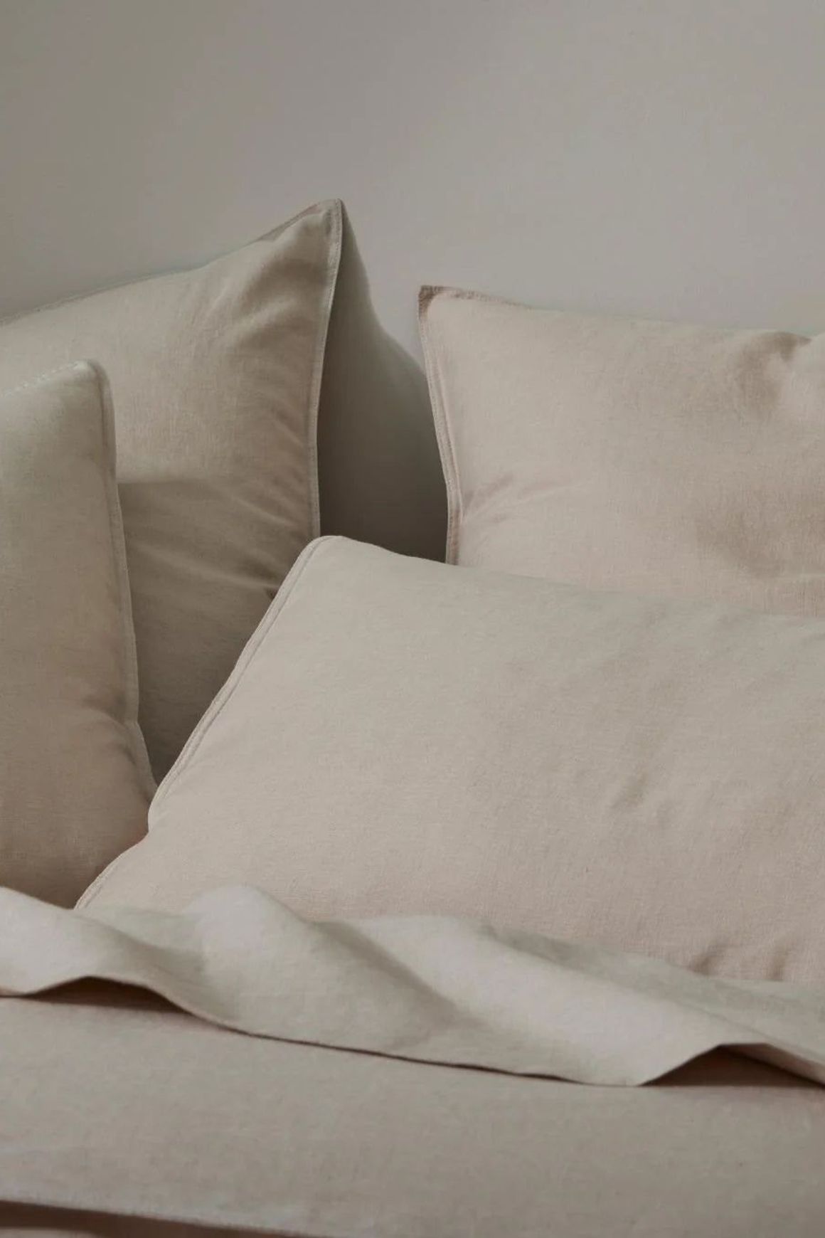 Ravello Linen Quilt Cover - Shell | Weave Home Bed Linen