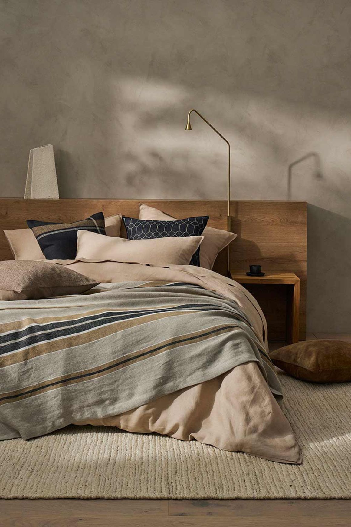 Ravello Linen Quilt Cover - Shell | Weave Home Bed Linen