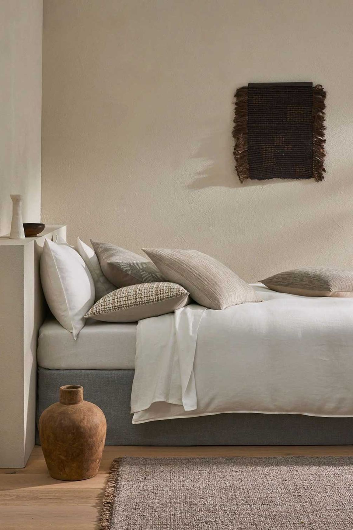 Ravello Linen Quilt Cover - White | Weave Home Bed Linen