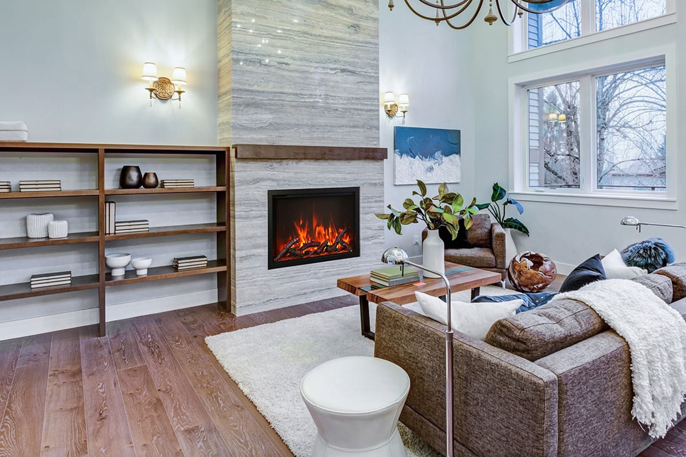 Amantii Traditional Trd38 Electric Fireplace