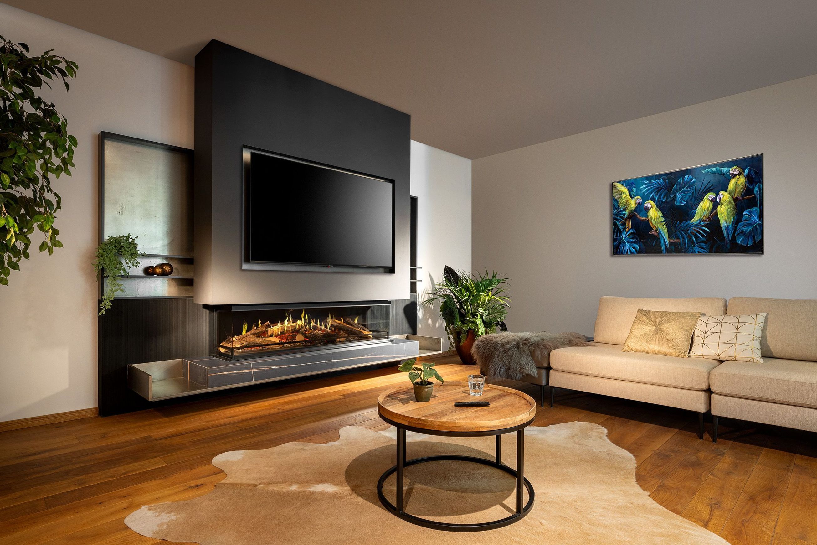 E-One 160 S - 3 Sided Electric Fireplace