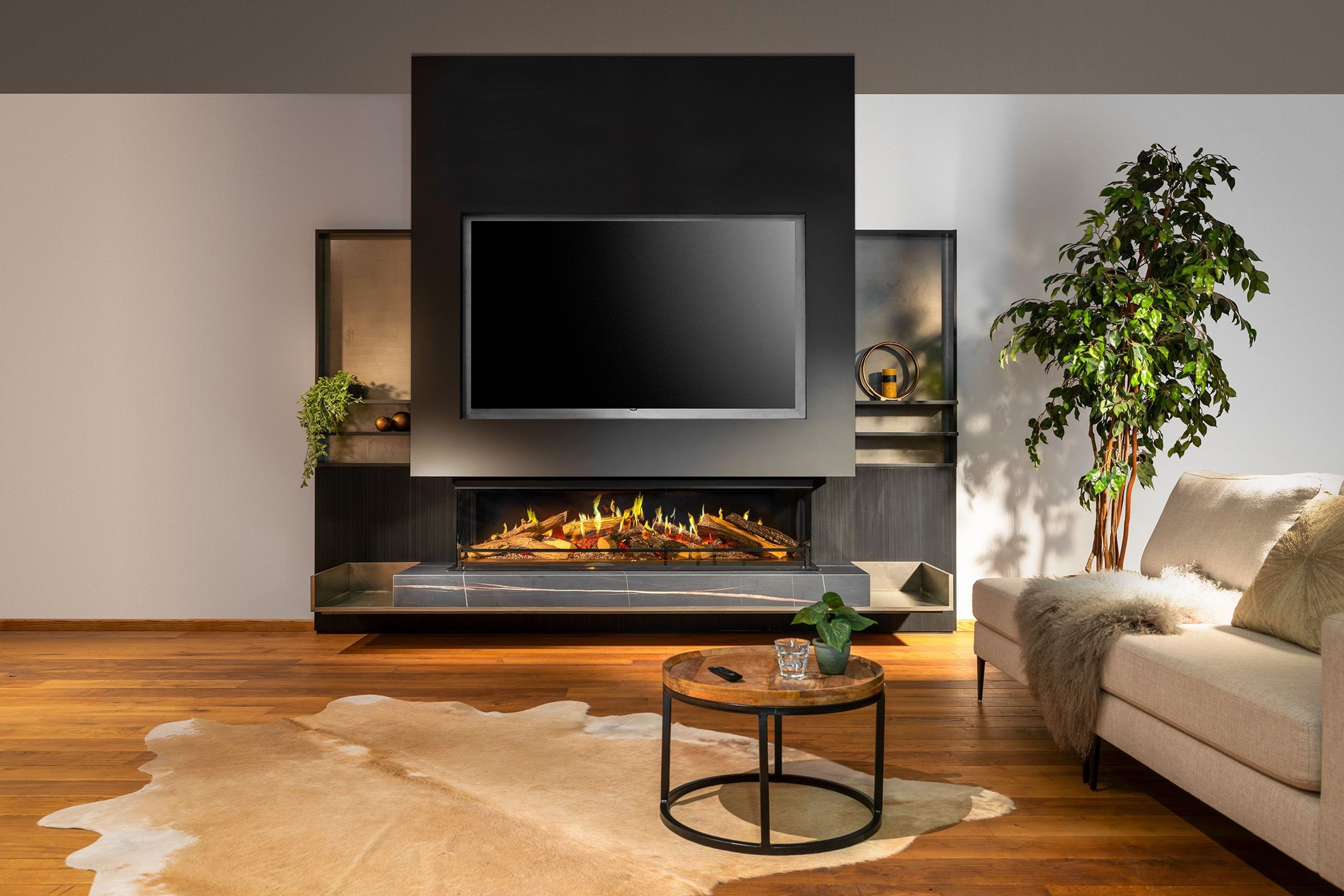 E-One 160 S - 3 Sided Electric Fireplace