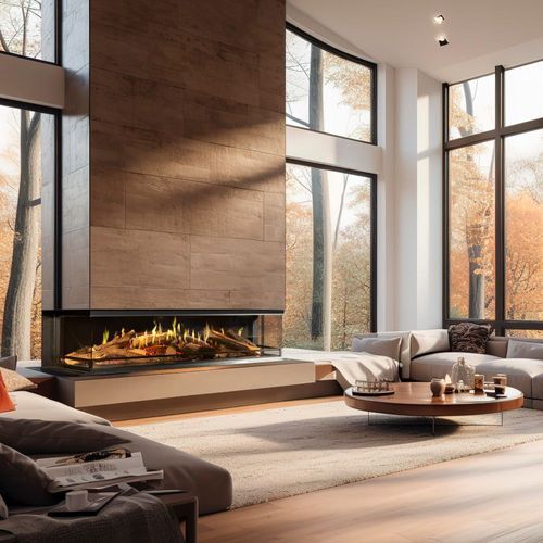 Kalfire E-one 3 Sided Electric Fireplace