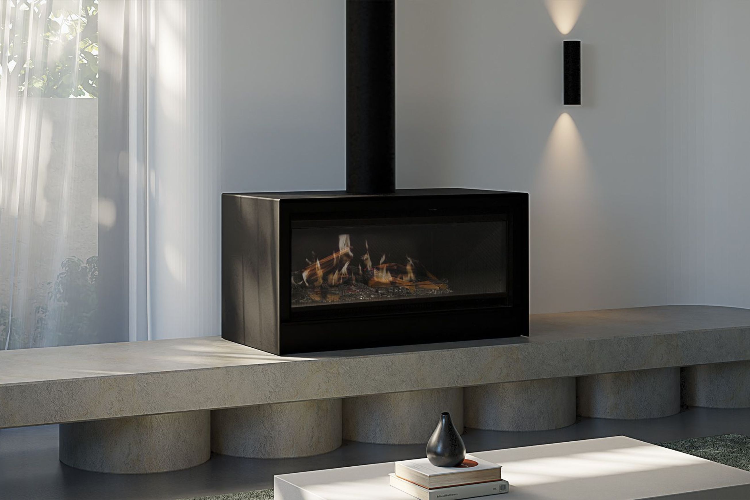 Escea LEFS1000 Freestanding Holographic Electric Fire