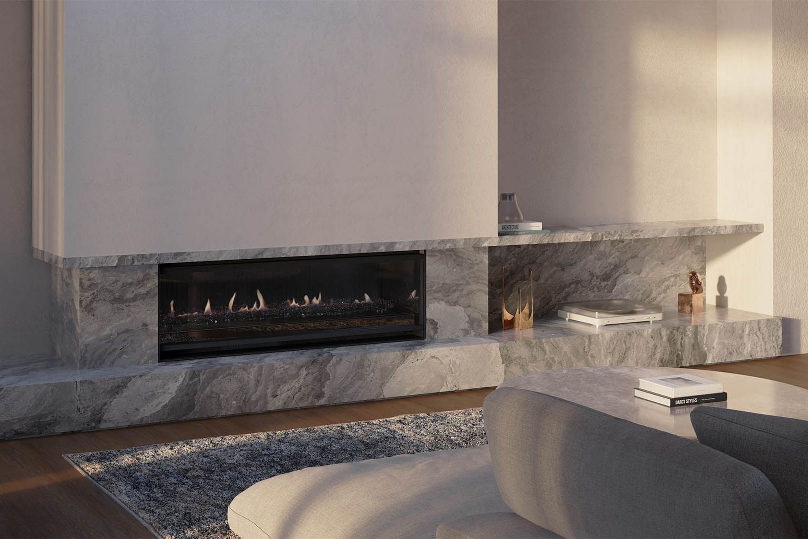 Escea LR1250 Inbuilt Electric Fireplace