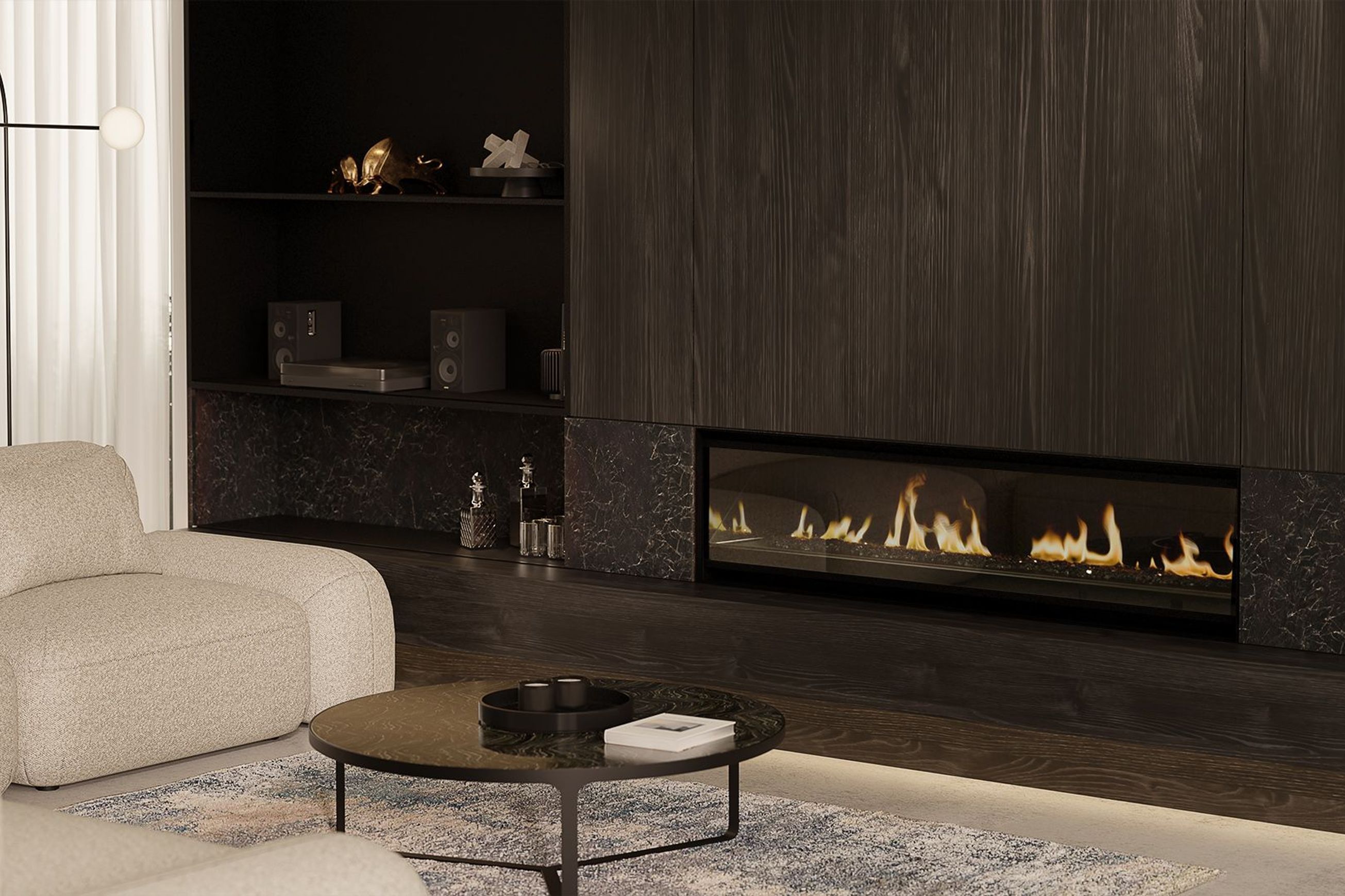 Escea LR1550 Inbuilt Electric Fireplace