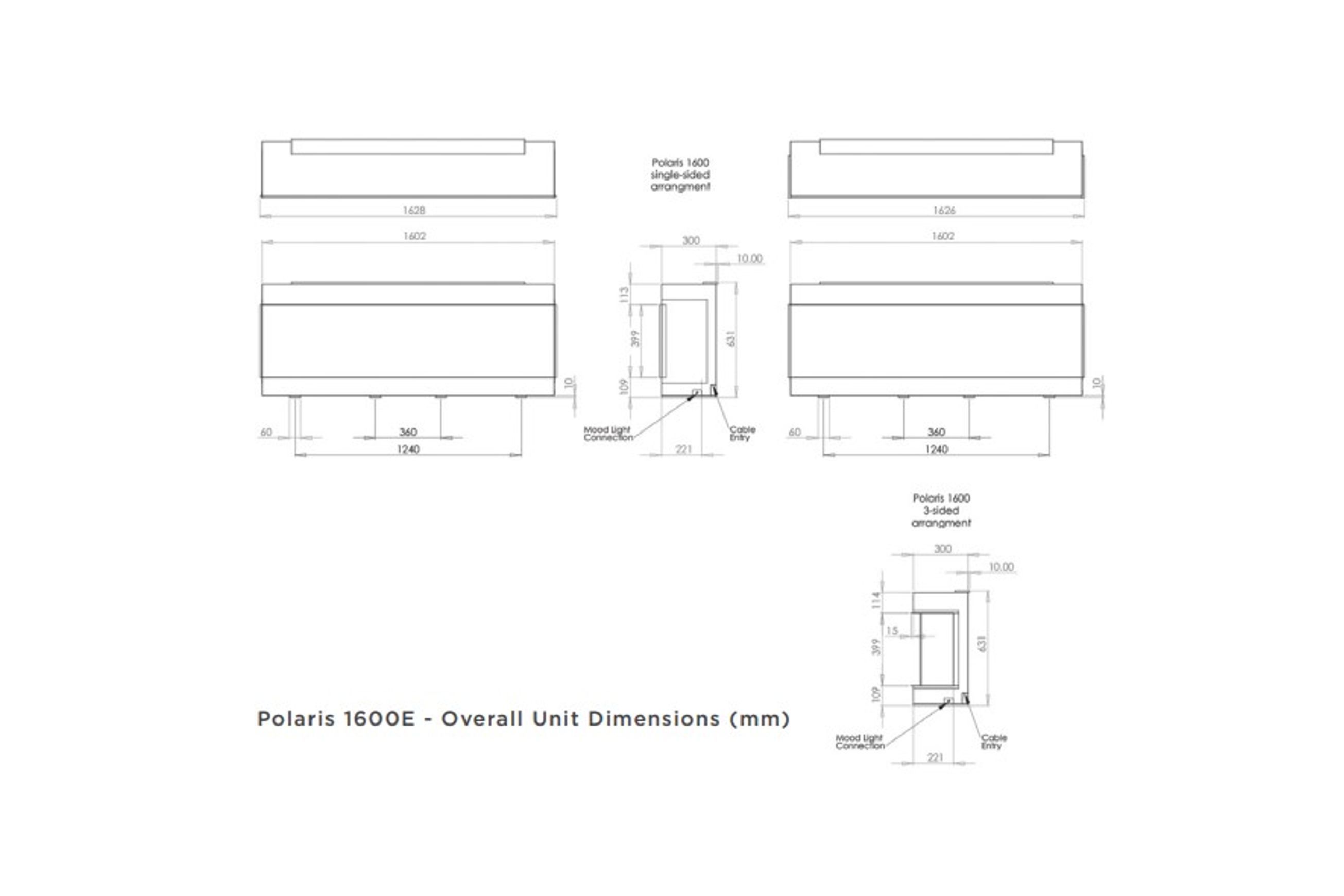 1600E | Electric Fireplace