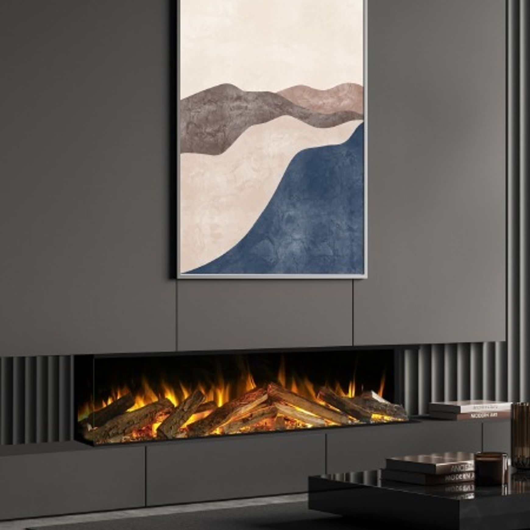 Evonic Volante 1500 Black Edition Electric Fireplace