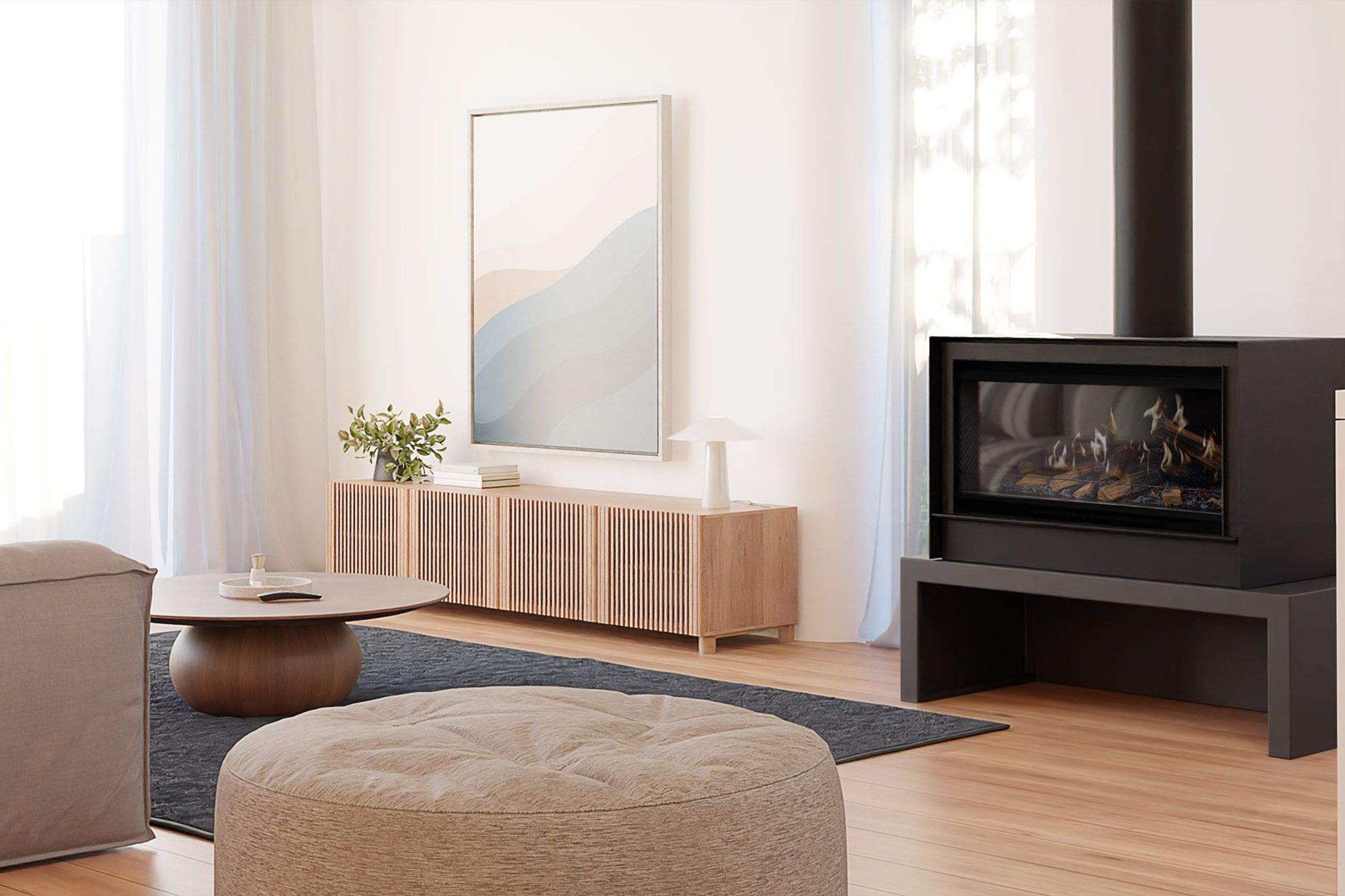 Escea LEFS800 Freestanding Holographic Electric Fire
