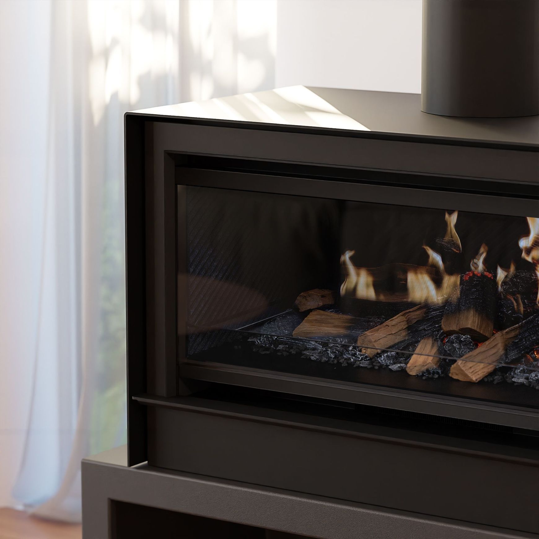 Escea LEFS800 Freestanding Holographic Electric Fire