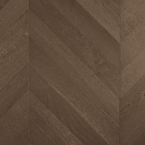 Chevron Dark Brown European Oak