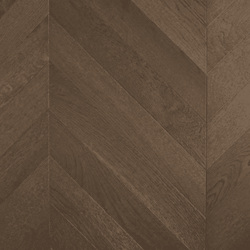 Chevron Dark Brown European Oak