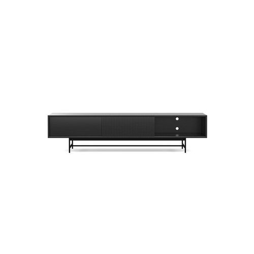 Arae 3 Door TV Entertainment Unit | 210cm | Black