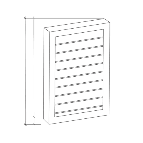 Ventilated Rectangle Louvre